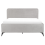 Beliani Bed Fabric VALOGNES 160 x 200 cm (EU King Size) Light Grey 2