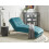 Beliani Chaise Longue LOIRET Velvet Teal 3