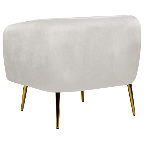 Beliani Armchair LACONIA Velvet Light Grey 2