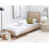 Beliani Bed Fabric AMBASSADOR 90 x 200 cm (EU Single) Beige 2