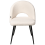 Beliani Set of 2 Dining Chairs ONAGA Boucle White 3