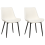 Beliani Set of 2 Dining Chairs AVILLA Boucle White 4