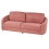 Beliani Sofa 3 Seater TROSA Fabric Pink 4