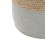 Beliani Pouffe DALAMA Jute Light Grey 3
