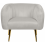 Beliani Armchair LACONIA Velvet Light Grey 2