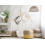 Beliani Pouffe DALAMA Jute Light Grey 5