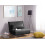 Beliani Single Sofa Bed SETTEN Fabric Dark Grey 3