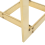 Beliani Side Table CRYSTAL Tempered Glass Gold 8