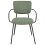 Beliani Set of 2 Dining Chairs ELKO Fabric Dark Green 7