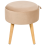 Beliani Storage Stool NEELY Velvet Beige 2