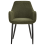 Beliani Set of 2 Dining Chairs ALDEN Boucle Dark Green 5