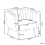 Beliani Armchair LACONIA Velvet Light Grey 5
