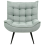 Beliani Armchair ALVESTA Fabric Mint Green 5