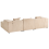 Beliani Corner Sofa 3 Seater DOLVA Corduroy Beige Left Hand 9