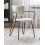 Beliani Set of 2 Dining Chairs ELKO Fabric Off-White 2
