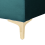 Beliani Ottoman ABERDEEN Velvet Teal 5