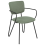 Beliani Set of 2 Dining Chairs ELKO Fabric Dark Green 6