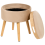 Beliani Storage Stool NEELY Velvet Beige 6