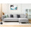 Beliani Corner Sofa 3 Seater ALTAN Velvet Light Grey Left Hand 2