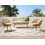 Beliani Garden Sofa Set 4 Seater MARATEA Rattan Natural 2