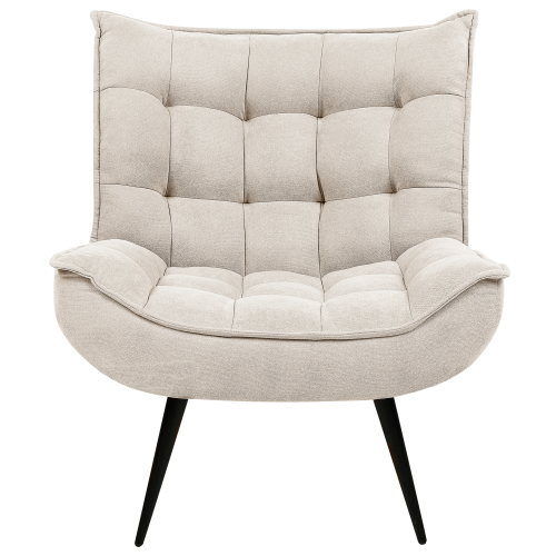 Beliani Armchair ALVESTA Fabric Light Beige 1