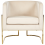 Beliani Armchair SIRKKA Velvet Light Beige 4