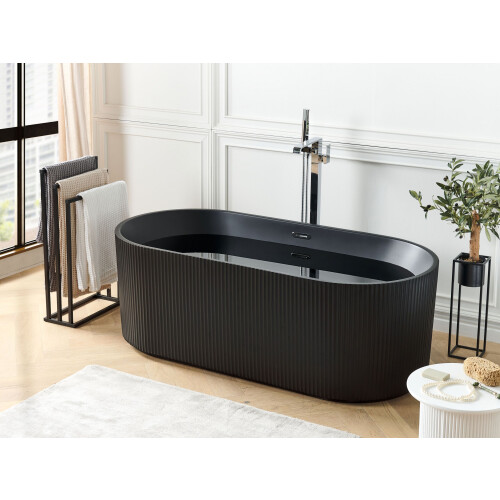 Beliani Freestanding Bathtub GOCTA 1700 x 800 mm Black 1