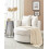 Beliani Swivel Armchair DALBY Fabric Light Beige 2