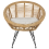 Beliani Garden Sofa Set 4 Seater MARATEA Rattan Natural 4