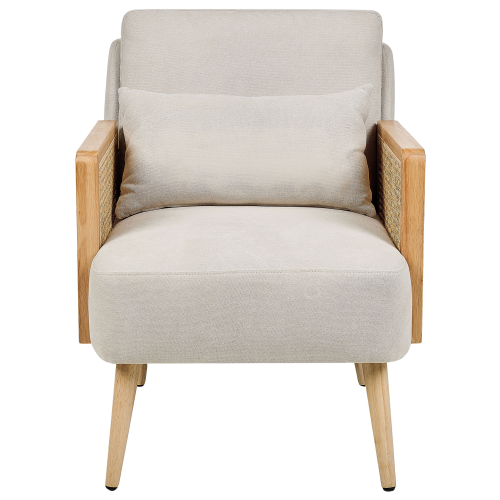 Beliani Armchair ORUM Fabric Light Beige 2