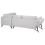 Beliani Corner Sofa 3 Seater ELGA Linen Light Grey Left Hand 3