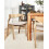 Beliani Set of 2 Dining Chairs MAROA Wood Beige 2
