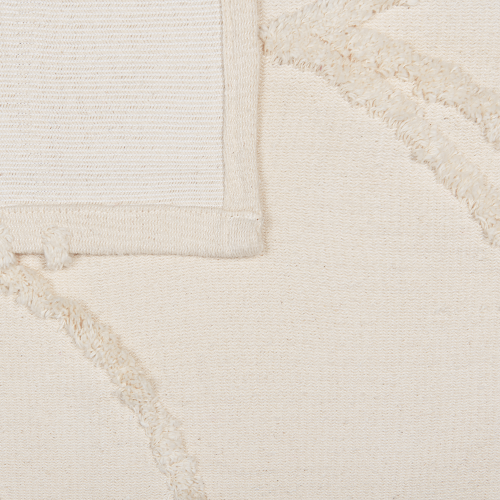Beliani Blanket ACACIA Cotton 130 x 160 cm Beige 2