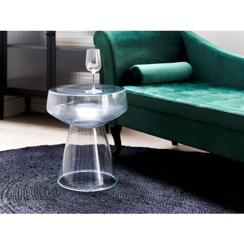 Beliani Side Table LAGUNA Glass Transparent 1