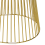 Beliani Side Table CHEYNES Marble Gold 5
