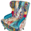 Beliani Wingback Chair MOLDE Fabric Blue 6