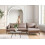 Beliani Corner Sofa GALLO Faux Suede Light Brown Left Hand 2