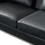 Beliani Corner Sofa 4 Seater OSLO Leather Black with Ottoman Left Hand 2