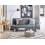 Beliani Sofa Bed 2 Seater YORK Fabric Blue 2