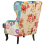Beliani Wingback Chair MOLDE Fabric Blue 3