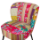 Beliani Armchair VOSS Fabric Multicolour 6
