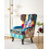 Beliani Wingback Chair MOLDE Fabric Blue 4