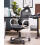 Beliani Office Chair iCHAIR Black/ White 4