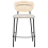 Beliani Set of 2 Bar Chairs MAYETTA Rattan Light Beige 5