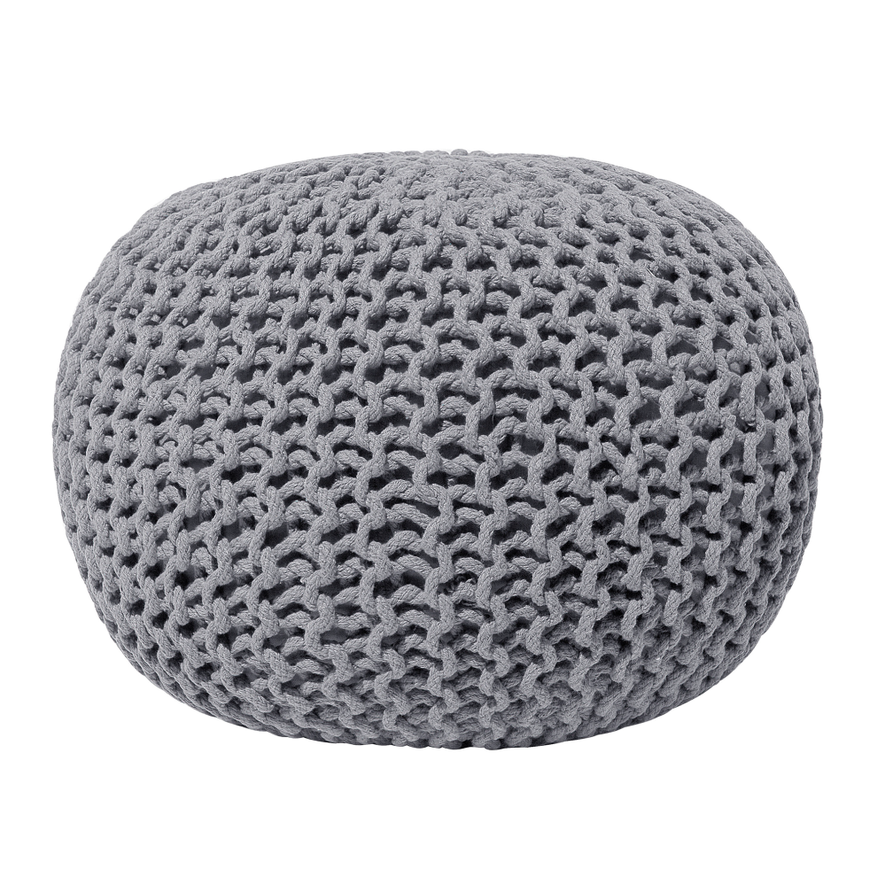Pouffe CONRAD Cotton Grey