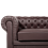Beliani Sofa 3 Seater CHESTERFIELD Leather Brown 6