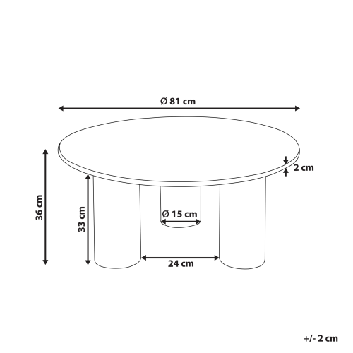 Beliani Coffee Table COLINA Acacia Wood Brown 1