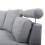 Beliani Curved Sofa 7 Seater ROTUNDE Fabric Light Grey 6