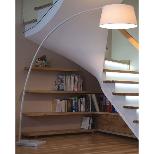 Beliani Floor Lamp BENUE Metal White 1