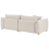 Beliani Sofa 3 Seater LUVOS Fabric Light Beige 5